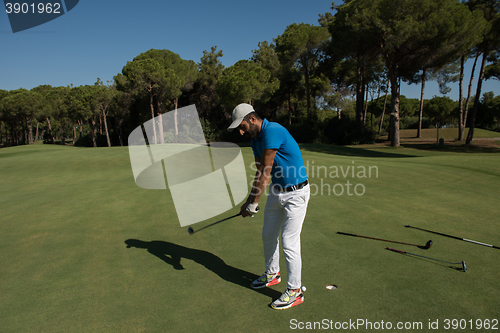 Image of golf player hitting shot