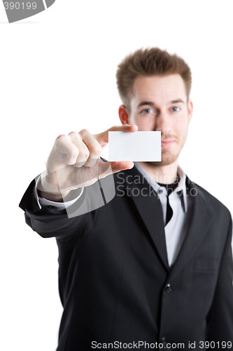 Image of Businessman with business card