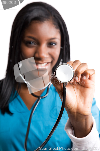 Image of Nurse and stethoscope