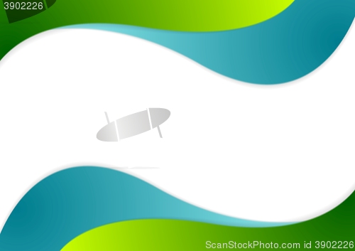 Image of Corporate bright wavy background