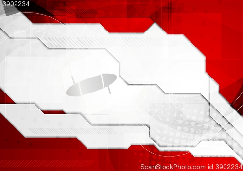 Image of Red grey tech corporate background