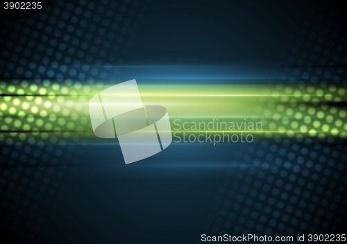 Image of Bright shiny glowing blue green background