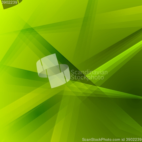 Image of Abstract green shiny striped background