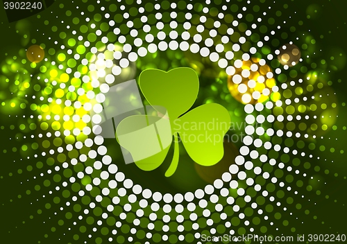 Image of Green shamrock clover St. Patrick Day