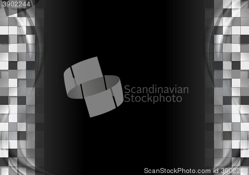 Image of Dark graphic background with mosaic design