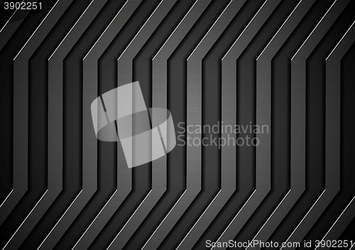 Image of Dark concept stripes technology abstract background
