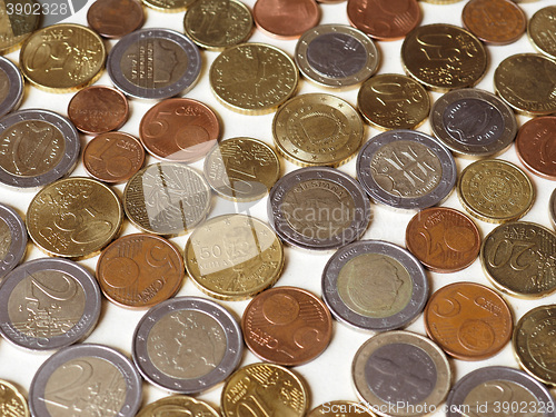 Image of Many Euro coins