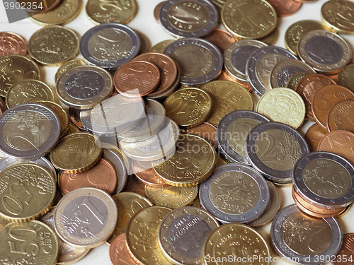 Image of Many Euro coins