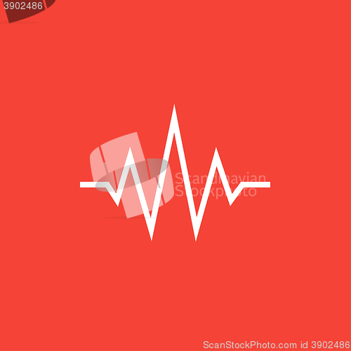 Image of Sound wave line icon.