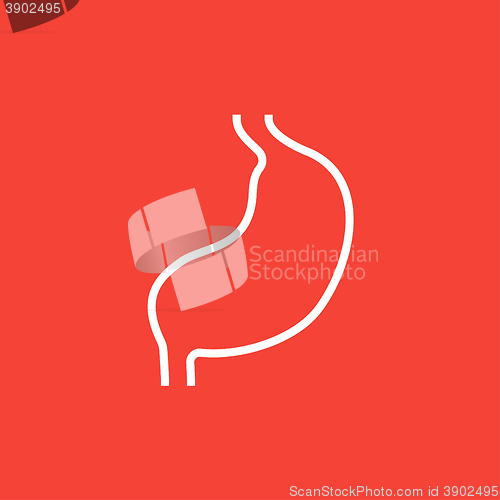 Image of Stomach line icon.