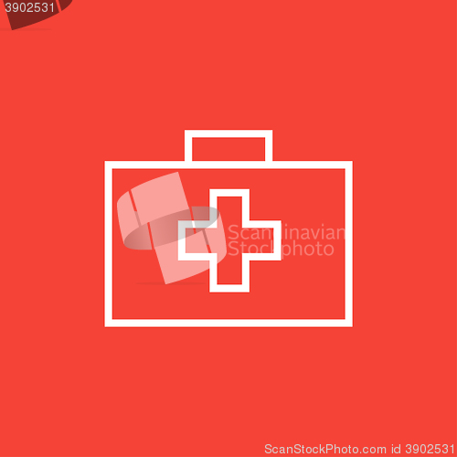 Image of First aid kit line icon.