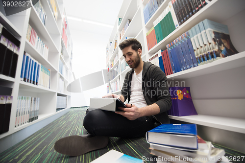 Image of student study  in school library