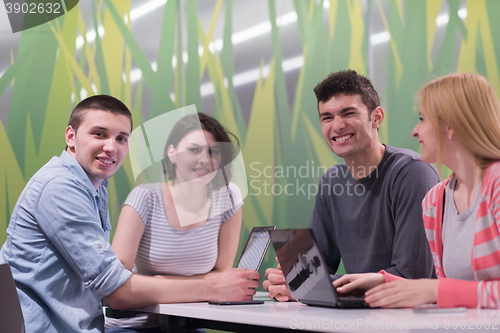 Image of students group study