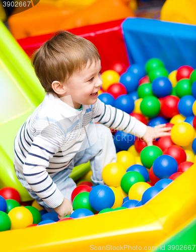 Image of Little boy on playground