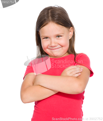 Image of Portrait of a happy little girl