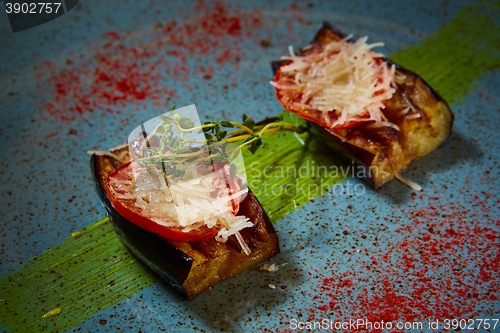 Image of Baked aubergines with tomato