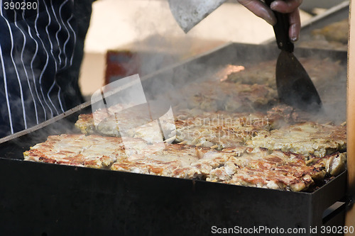 Image of Food Being Cooked