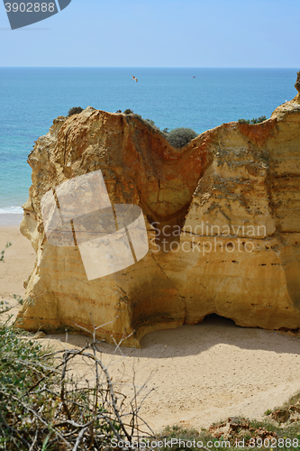 Image of A view to cliffs Praia da Rocha, Algarve