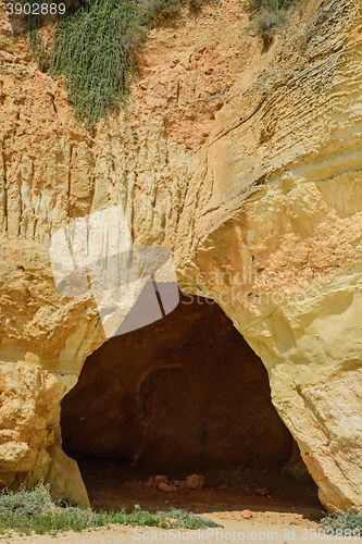 Image of Rock and cave praia da Rocha, Algarve, Portugal