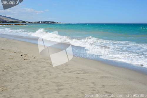 Image of Coastline and beach Mediterranean sea