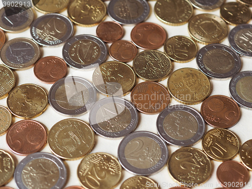 Image of Many Euro coins