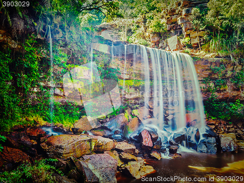 Image of Tropical waterfall in Cambodia