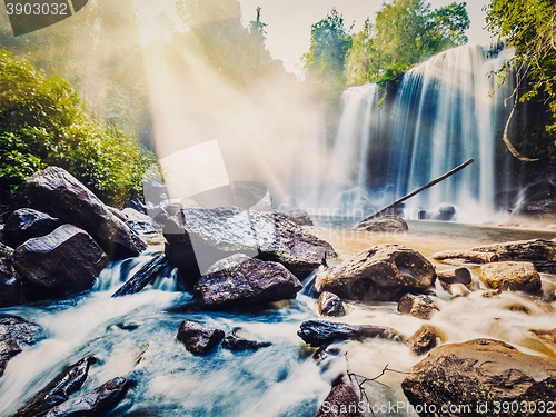 Image of Tropical waterfall