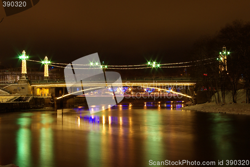 Image of Tartu at night