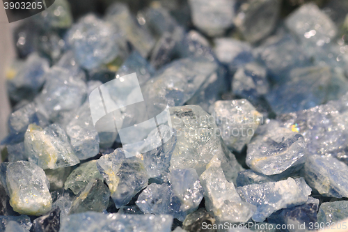 Image of blue aquamarine mineral