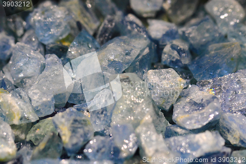 Image of blue aquamarine mineral