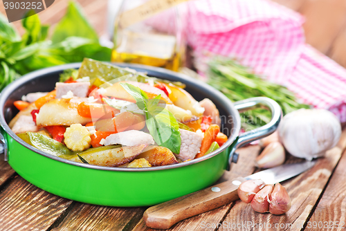 Image of vegetables and meat