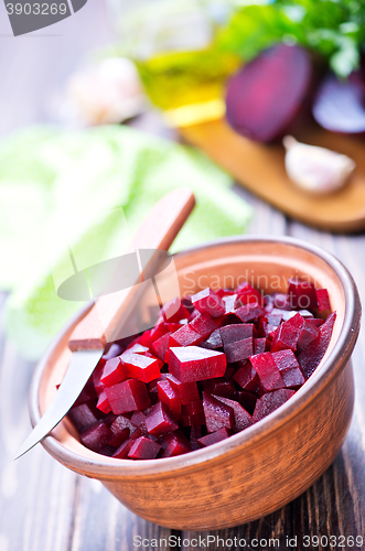 Image of salad with boiled beet