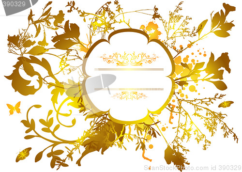Image of floral spray orange