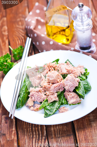Image of salad with tuna