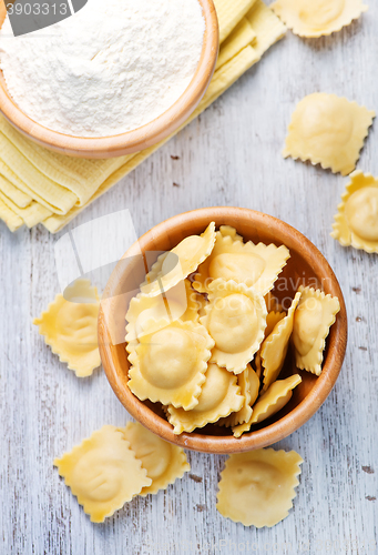 Image of raw ravioli