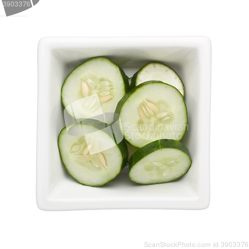Image of Sliced cucumber