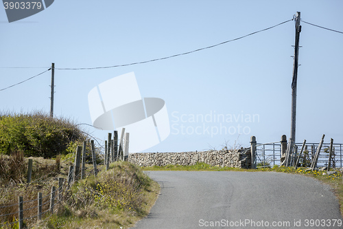 Image of typical road in Ireland