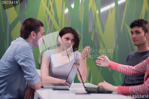 Image of students group study