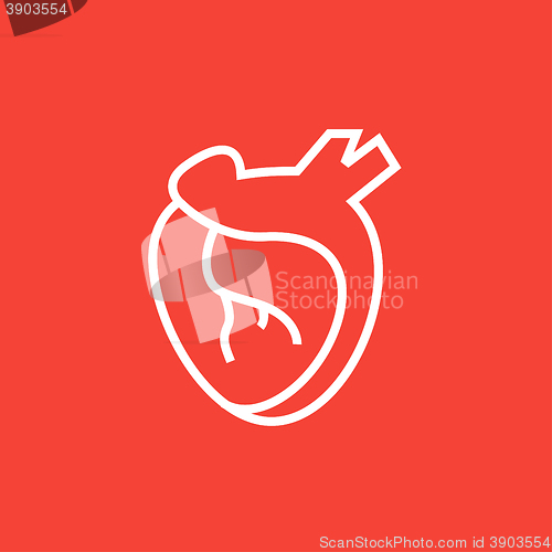 Image of Heart line icon.