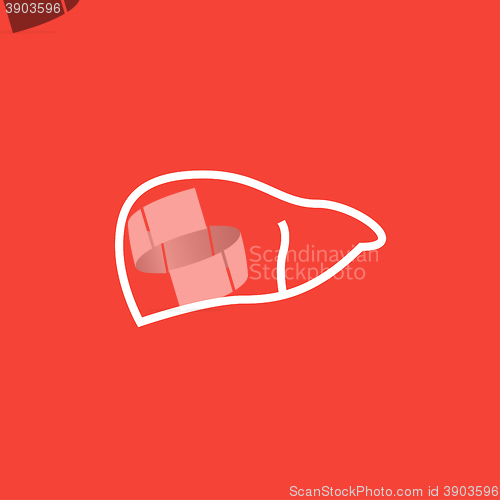 Image of Liver line icon.