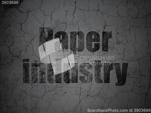 Image of Industry concept: Paper Industry on grunge wall background