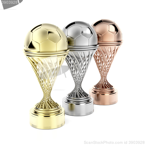 Image of Football trophies