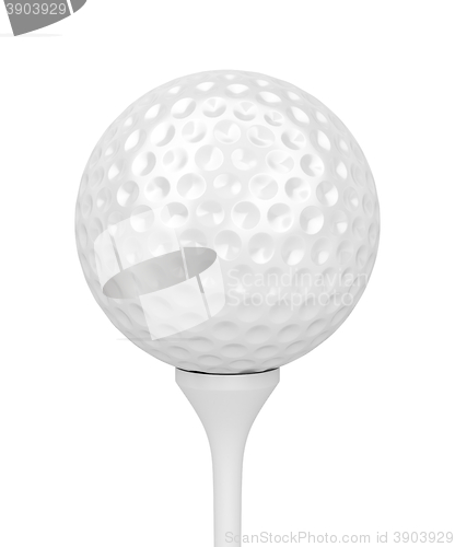 Image of Golf ball on tee