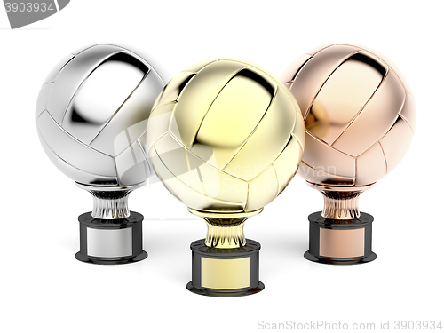 Image of Volleyball trophies