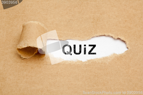 Image of Quiz Torn Paper Concept