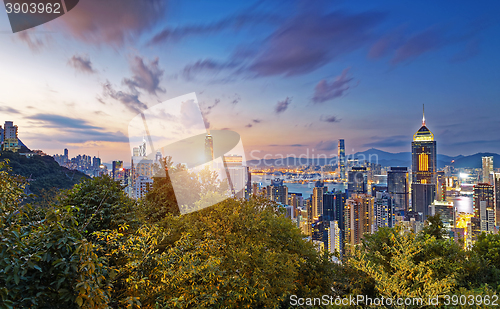 Image of Hong Kong City Sunset