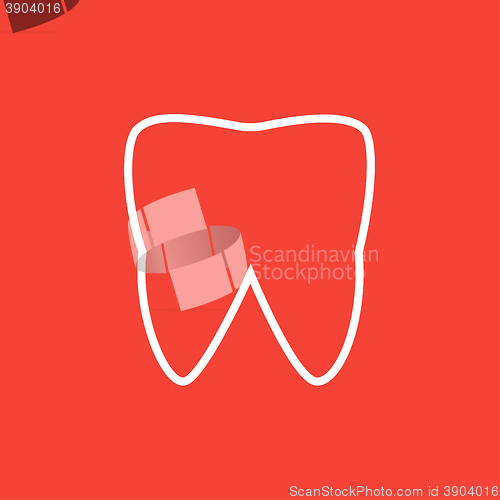 Image of Tooth line icon.