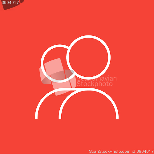 Image of People line icon.