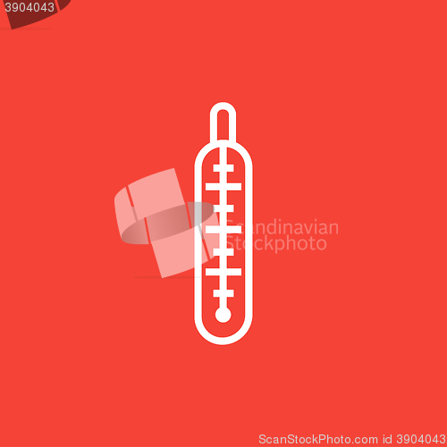 Image of Medical thermometer line icon.