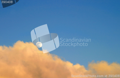 Image of Moon At Sunset